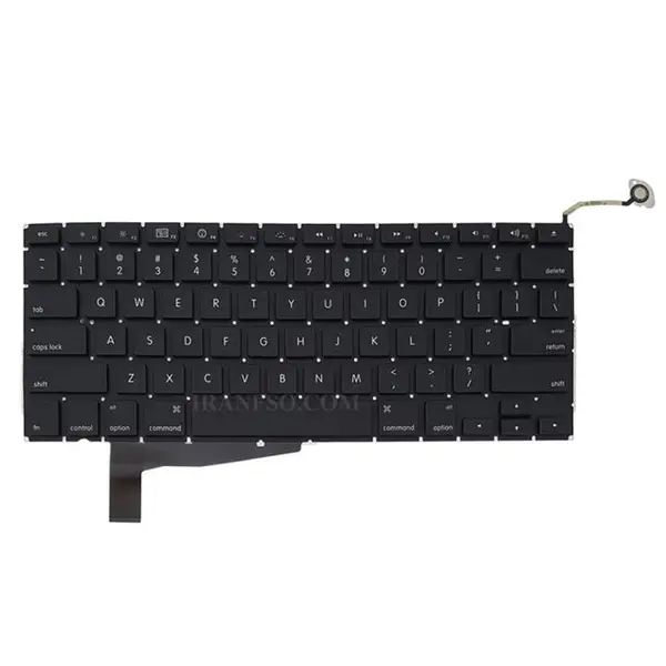 کیبرد لپ تاپ اپل MacBook Pro A1286-LAT08 -اینترکوچک به همراه کلید پاور Apple MacBook Pro A1286 LAT08 Keyboard