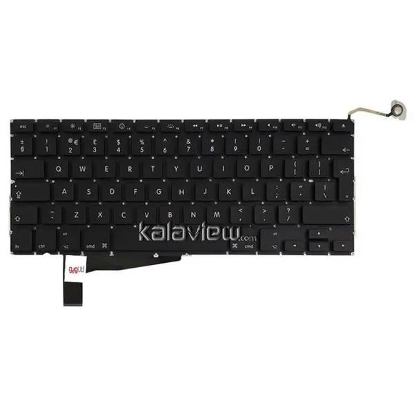 کیبرد لپ تاپ اپل MacBook Pro A1286 LAT 2008 -اینتربزرگ به همراه کلید پاور