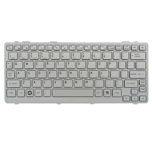 کیبرد لپ تاپ توشیبا Mini NB305 سفید MINI NB305 Silver Notebook Keyboard