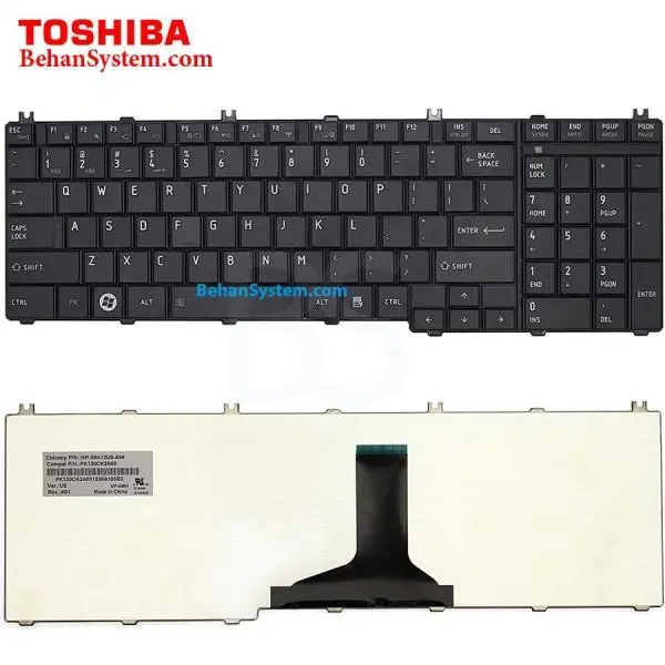 کیبرد لپ تاپ توشیبا Satellite C650 Toshiba Satellite C650 Notebook Keyboard