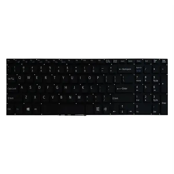 کیبورد لپ تاپ سونی SVF۱۵۲ اینترکوچک بدون فریم کیبورد لپ تاپ سونی Sony Laptop Keyboard SVF152 -اینتر کوچک-بدون فریم
