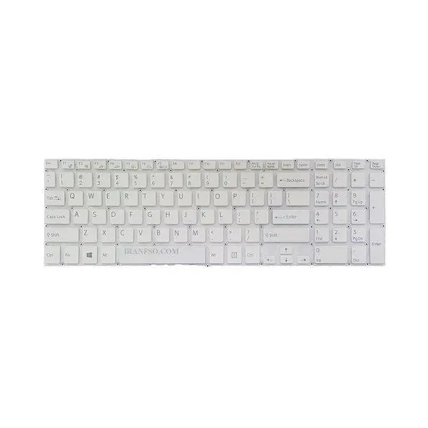 کیبورد لپ تاپ سونی SVF۱۵۲ اینترکوچک بدون فریم کیبورد لپ تاپ سونی Sony Laptop Keyboard SVF152 -اینتر کوچک-بدون فریم