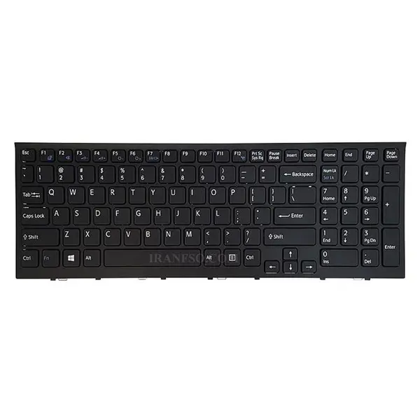 کیبورد لپ تاپ سونی VPCEH با فریم SONY VPCEH Black Keyboard Laptop