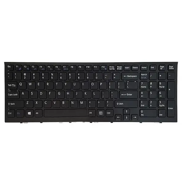 کیبورد لپ تاپ سونی VPCEH با فریم SONY VPCEH Black Keyboard Laptop