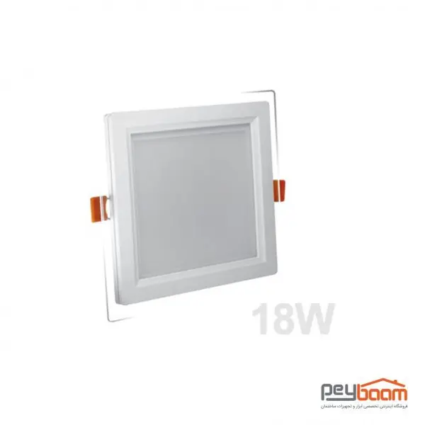 چراغ LED یو اس بی پنل ال ای دی 18 وات مربعی پارس شعاع توس مدل گلاریس - 5