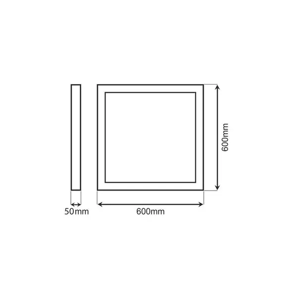 چراغ ال ای دی 50 وات آریا ترانور 60x60 LED Panel Light 60x60 50watt - 4
