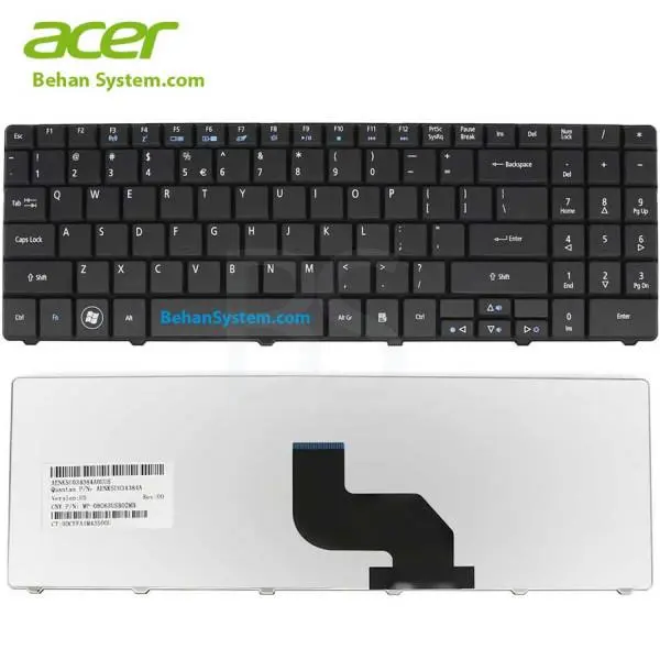 کیبورد لپ تاپ ایسر مدل 5516 Acer Aspire 5516 Notebook Keyboard - 4