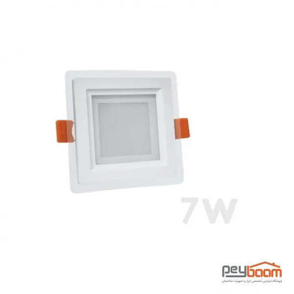 چراغ LED یو اس بی پنل ال ای دی 7 وات مربعی پارس شعاع توس مدل گلاریس - 5