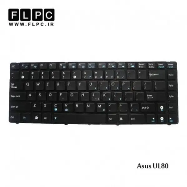 کیبورد لپ تاپ ایسوس Asus Laptop keyboard UL80 -با فریم - 2