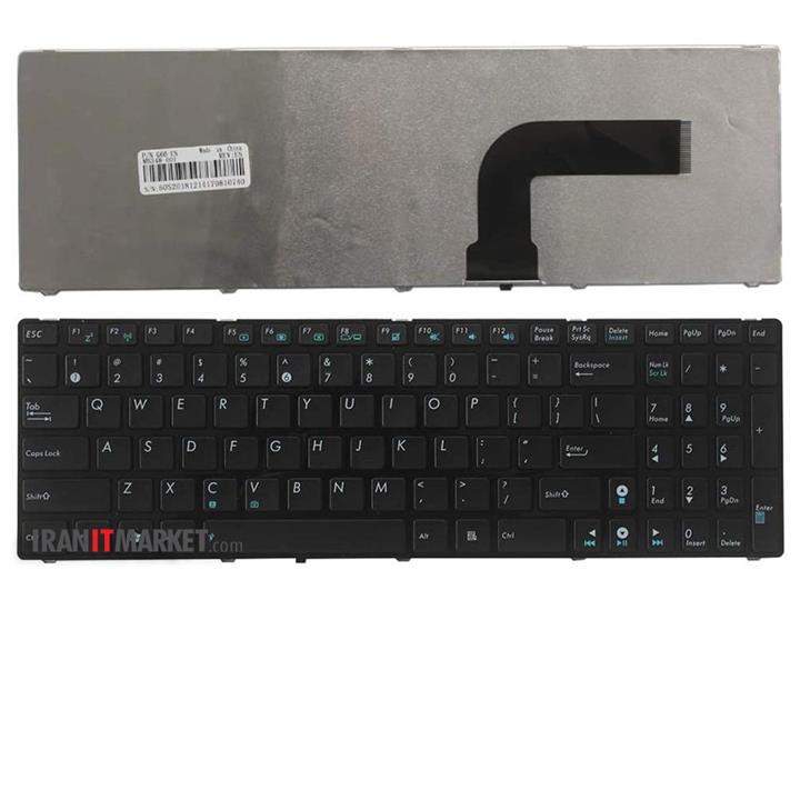 کیبورد لپ تاپ ایسوس Asus Laptop Keyboard A52 مشکی-با فریم