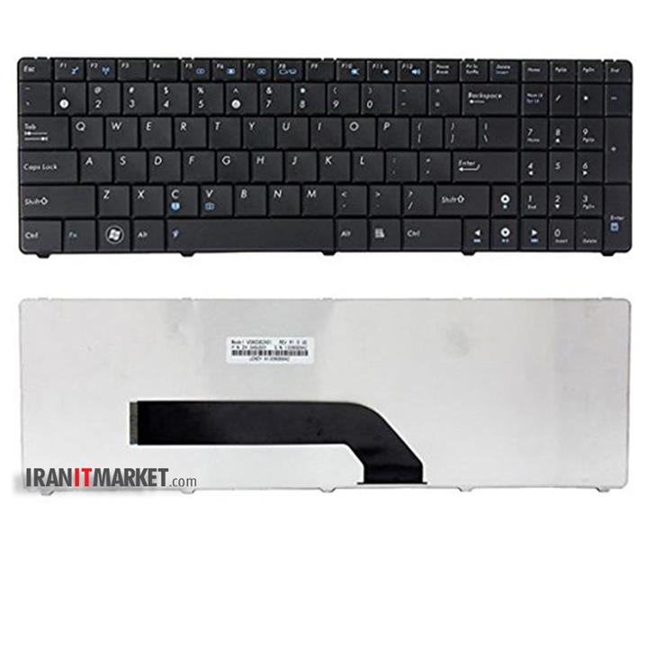 کیبورد لپ تاپ ایسوس Asus Laptop keyboard K72 مشکی-بافریم