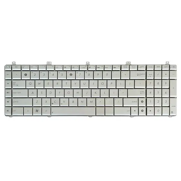 کیبورد لپ تاپ ایسوس Asus Laptop keyboard N75 Keyboard Asus N55, N57, N75 Silver