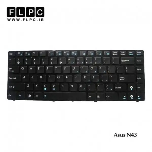 کیبورد لپ تاپ ایسوس Asus Laptop keyboard N43 -با فریم ASUS N43 Laptop keyboard - 2