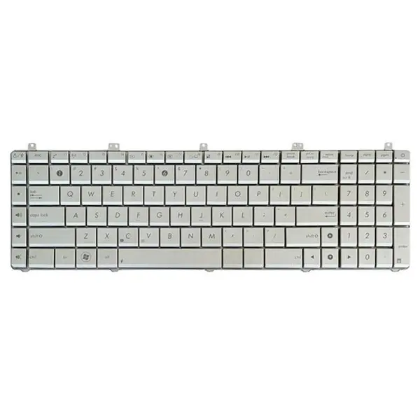 کیبورد لپ تاپ ایسوس Asus Laptop keyboard N75 Keyboard Asus N55, N57, N75 Silver