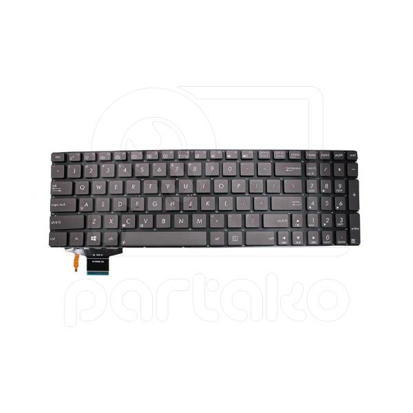 کیبورد لپ تاپ ایسوس Asus Laptop keyboard G51 مشکی-بافریم