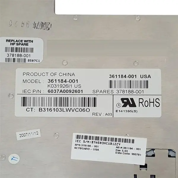کیبورد لپ تاپ اچ پی Compaq NX۷۴۰۰-NX۷۳۰۰-NC۶۲۰ با ماوس کیبرد لپ تاپ اچ پی Compaq NX7400-NX7300-NC620 - 4