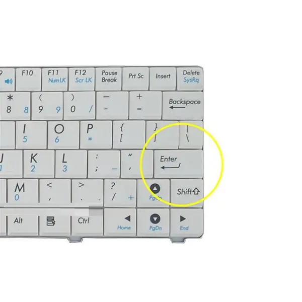 کیبورد لپ تاپ ایسوس Eee PC ۹۰۰ اینترکوچک بدون فریم کیبورد لپ تاپ ایسوس Eee PC 900