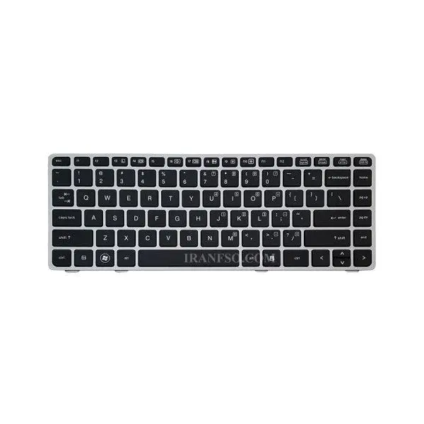 کیبرد لپ تاپ اچ پی EliteBook 8460B-6460B -بدون موس با فریم نقره ای EliteBook 8460B 6460B Notebook Keyboard