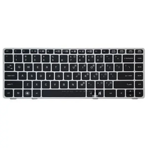 کیبرد لپ تاپ اچ پی EliteBook 8460B-6460B -بدون موس با فریم نقره ای EliteBook 8460B 6460B Notebook Keyboard