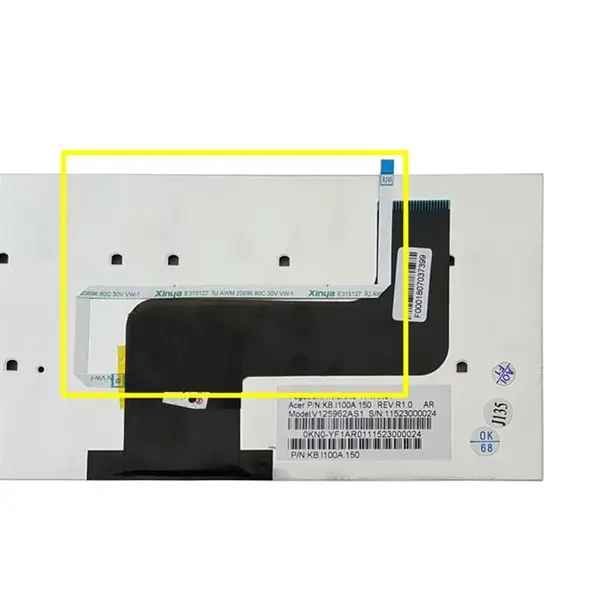 کیبورد لپ تاپ ایسر Iconia W۵۰۰ اینترکوچک باماوس بدون فریم Acer Iconia W500 Notebook Keyboard