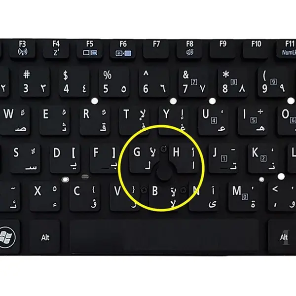 کیبورد لپ تاپ ایسر Iconia W۵۰۰ اینترکوچک باماوس بدون فریم Acer Iconia W500 Notebook Keyboard