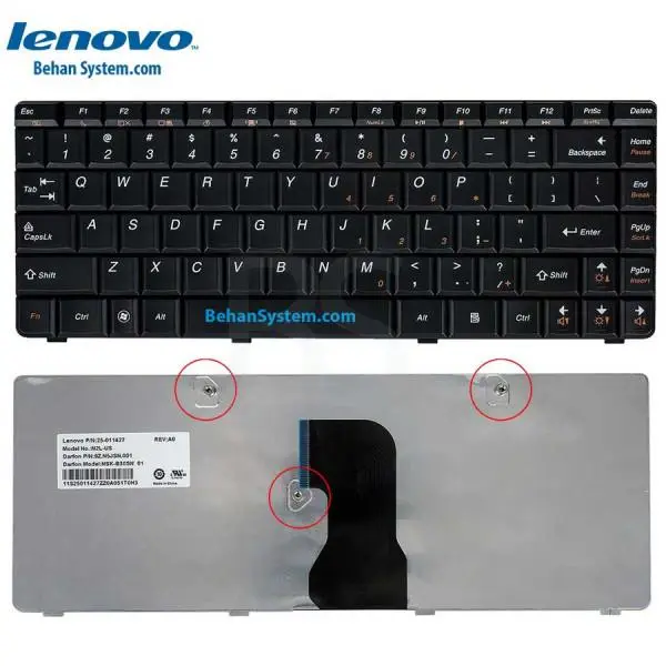 کیبورد لپ تاپ لنوو IdeaPad G460 Lenovo G460 Notebook Keyboard - 2