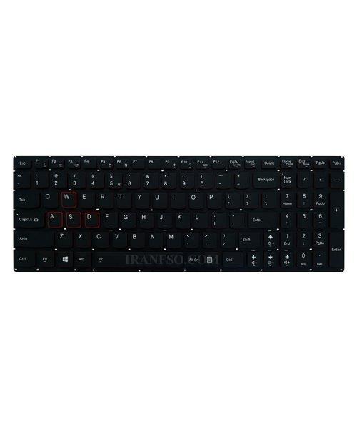 کیبرد لپ تاپ لنوو IdeaPad Y700 مشکی-با بک لایت-بدون فریم IdeaPad Y700 Laptop Keyboard