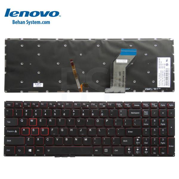 کیبرد لپ تاپ لنوو IdeaPad Y700 مشکی-با بک لایت-بدون فریم IdeaPad Y700 Laptop Keyboard