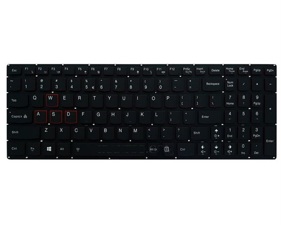 کیبرد لپ تاپ لنوو IdeaPad Y700 مشکی-با بک لایت-بدون فریم IdeaPad Y700 Laptop Keyboard