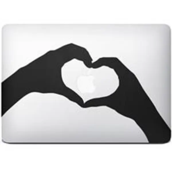 برچسب تزئینی ونسونی مدل iLove مناسب برای مک بوک Wensoni iLove MacBook Sticker For MacBook Air 13 - 3