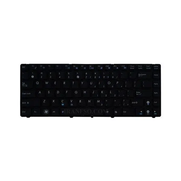 کیبرد لپ تاپ ایسوس K43S -بافریم فلت کج - 3