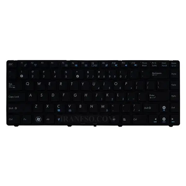 کیبرد لپ تاپ ایسوس K43S -بافریم فلت کج - 2