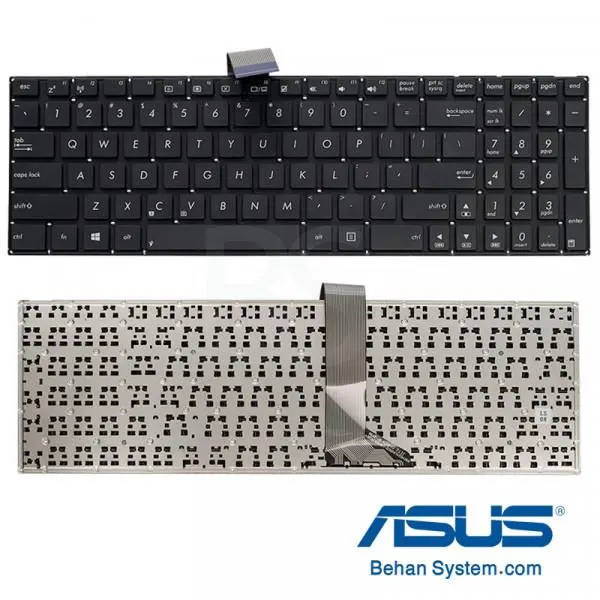 کیبورد لپ تاپ ایسوس K56 -اینترکوچک بدون فریم Keyboard Laptop Asus K56