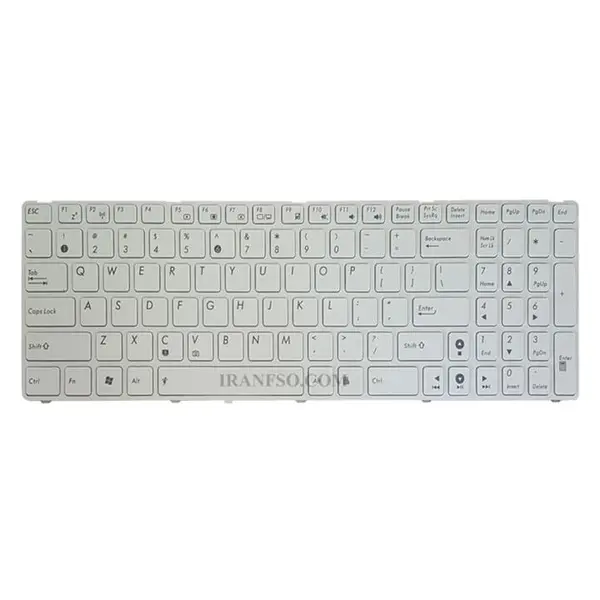 کیبورد لپ تاپ ایسوس K52-K53-N61 -با فریم کیبورد لپ تاپ Keyboard Asus N53, G73, K53, UX50, N61