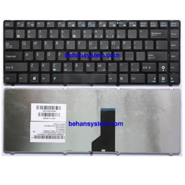 کیبورد لپ تاپ Keyboard Asus K43, K42, A42, X43, X44, X45, Ul30 Keyboard Asus K43, K42, A42, X43, X44, X45, Ul30 Black
