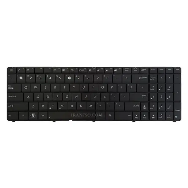 کیبورد لپ تاپ ایسوس K52-K53-N61 -با فریم کیبورد لپ تاپ Keyboard Asus N53, G73, K53, UX50, N61