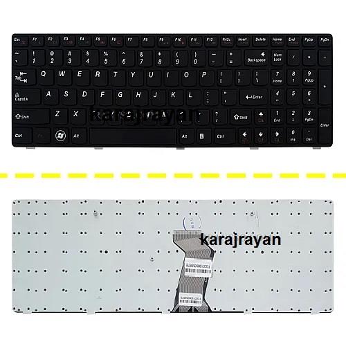 کیبورد لپ تاپ لنوو Keyboard Lenovo G500 مشکی-با فریم