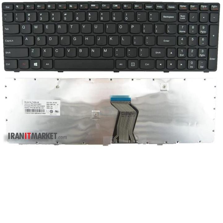 کیبورد لپ تاپ لنوو Lenovo laptop keyboard G710 مشکی-بافریم