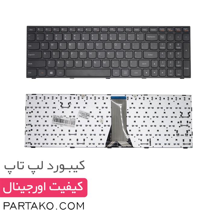 کیبورد لپ تاپ لنوو Lenovo Laptop Keyboard Ideapad Z50-70 مشکی-بافریم