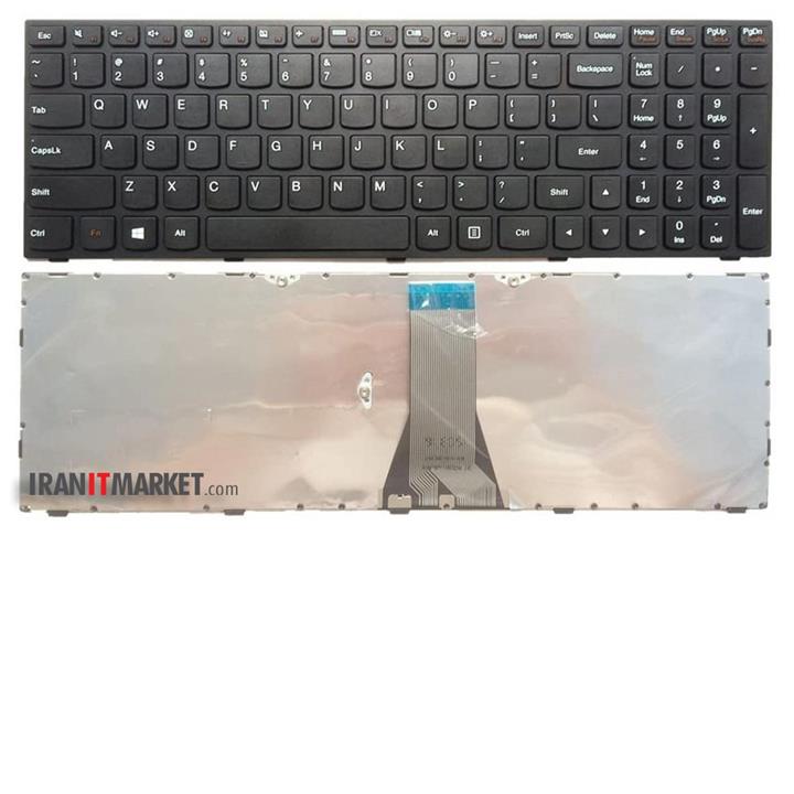 کیبورد لپ تاپ لنوو Lenovo Laptop Keyboard Ideapad G50-45 مشکی-بافریم