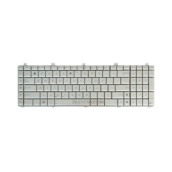 کیبرد لپ تاپ ایسوس N55 نقره ای - 2