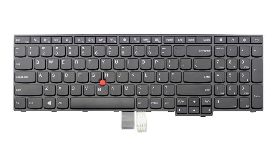 کیبورد لپ تاپ لنوو Thinkpad E560 E550 مشکی کیبرد لپ تاپ لنوو ThinkPad E550-E560 مشکی-با موس-بافریم