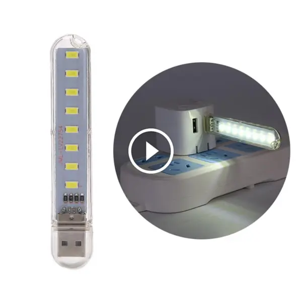 چراغ USB اضطراری 8LED - 2