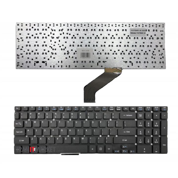 کیبورد لپ تاپ ایسر V3-5830 سفید اینتر کوچک بدون فریم /Acer Laptop Keyboard Aspire V3-5830 White Keyboard Acer Aspire 5755 5755G 5830 5830G 5830T 5830TG