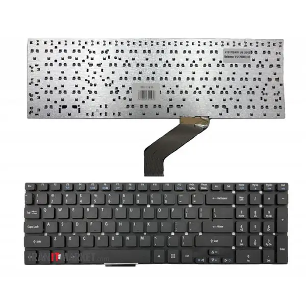 کیبورد لپ تاپ ایسر V3-5830 اینتر کوچک بدون فریم /Acer Laptop Keyboard Aspire V3-5830 White Keyboard Acer Aspire 5755 5755G 5830 5830G 5830T 5830TG