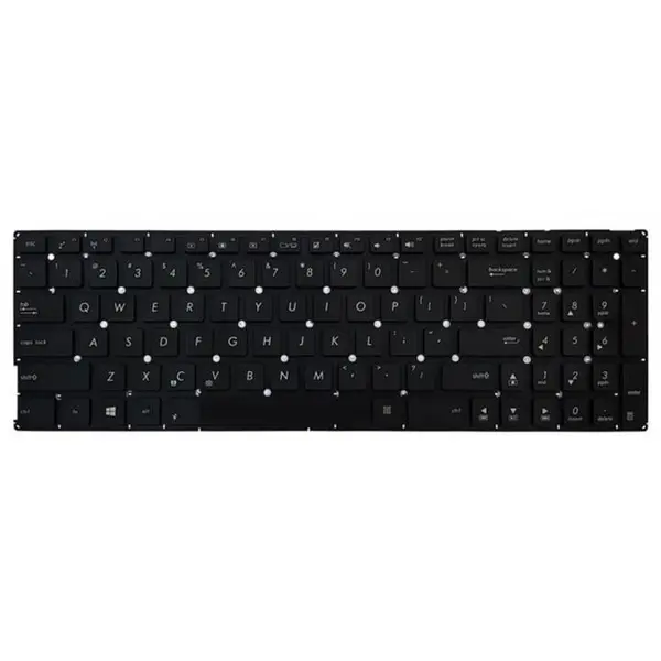 کیبرد لپ تاپ ایسوس VivoBook K556 -اینترکوچک بدون فریم ASUS VivoBook K556 Black Notebook Keyboard - 4
