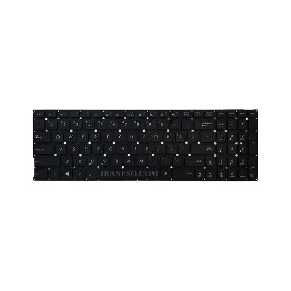 کیبرد لپ تاپ ایسوس VivoBook K556 -اینترکوچک بدون فریم ASUS VivoBook K556 Black Notebook Keyboard - 5