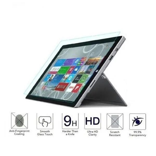 محافظ صفحه نمایش شیشه ای مناسب برای تبلت مایکروسافت سرفیس پرو 3 Microsoft Surface Pro 3 Glass Screen Protector - 3