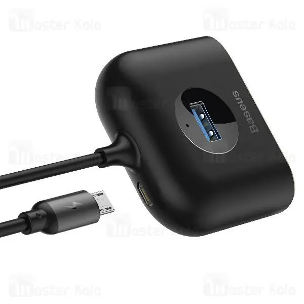 سایر لوازم جانبی کامپیوتر و لپ تاپ هاب شارژر چهار پورت بیسوس Baseus Square Round USB 3.0 Hub CAHUB-AY01 - 3