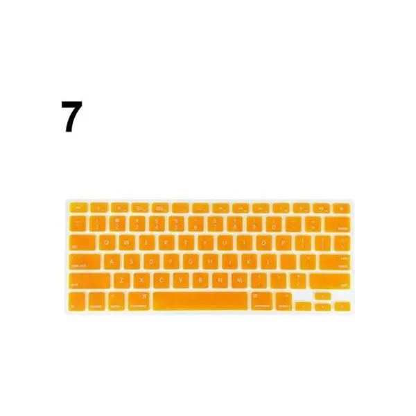 Bluelans Keyboard Soft Case for Apple MacBook Air Pro 13/15/17 inches Cover Protector (Orange)